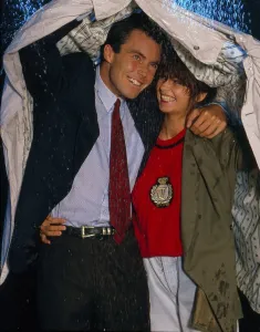 Couple in the rain