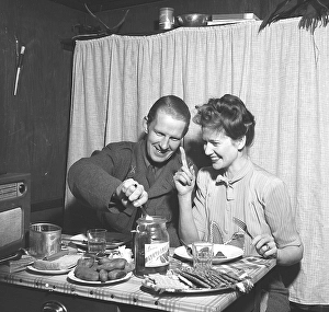 Couple at the table in 1943