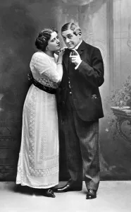 Couples, man and woman conversing