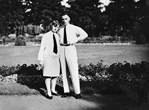 Couples, man and woman in partner look