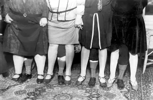 Couples, four women with every leg