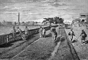 Course road in Calcutta, India
