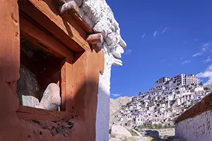 Courtyard of Chemrey Gompa (Monastery)