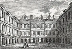 The courtyard of the Palace of Holyroodhouse
