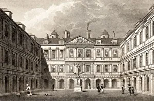 The courtyard of the Palace of Holyroodhouse
