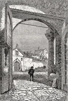 The courtyard of San Pietro in Montorio