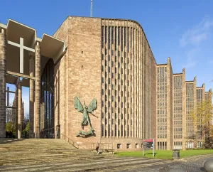 Coventry cathedral church, city centre of Coventry