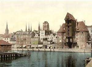 The Crane Gate in Gdansk, West Prussia