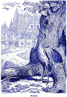 Crane, Hubertus hunting and hunting scenes