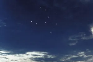 Crater star constellation, Night sky