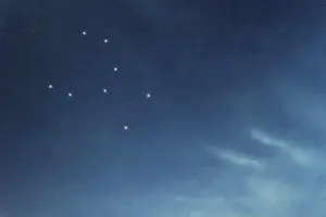 Crater star constellation, Night sky