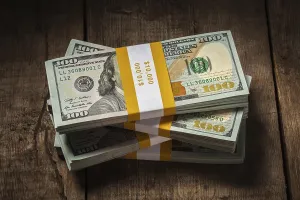 Creative business finance making money concept