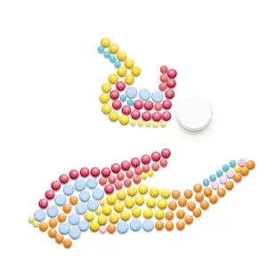 Creative medicine and healthcare concept of pills