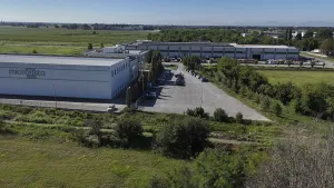 Cremona, Italy - August 22nd 2025 Modern Technology Hub in Lombardy Italy Featuring Expansive Data Center Facilities