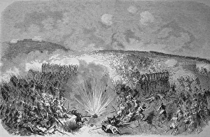 Crimean War 1855, the battle at the Thurm Malachow