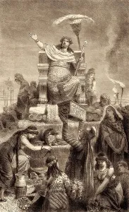 Croesus, king of Lydia, on the pyre