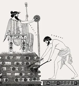 Croesus, king of Lydia, on the pyre