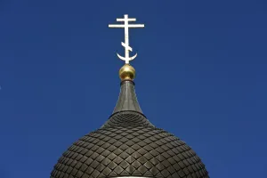 Cross on dome, Alexander Nevsky Cathedral