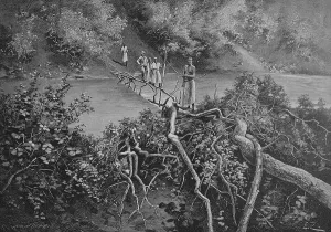 The crossing over the Mgeta River in 1880