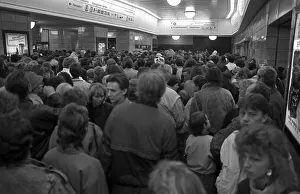 Crowd of people in the Zoologischer Garten station