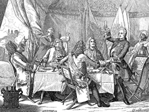 Crown Prince Frederick in the camp of Prince Eugene of Savoy