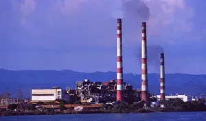 Cuba: Oil refinery in the harbour of Santiago de Cuba