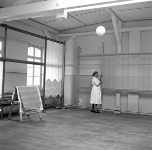 Curtain production around 1950