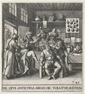 Cutting the Stone, 1596, by Johann Theodor de Bry