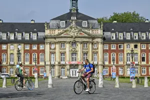 Cyclist, Palace, Main Building Westfaelische Wilhelms-Universitaet