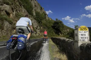 Cyclists near Saint Martial, Ardeche