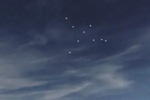 Cygnus star constellation, Night sky