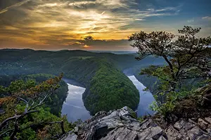 Czech Grand Canyon Horseshoe. Famous czech Lookout May near Prague