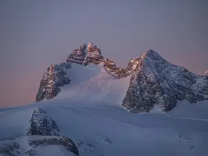 Category Mountain Landscapes Prints: Dachstein Massif, High Dachstein and Hallstatt Glacier at dawn