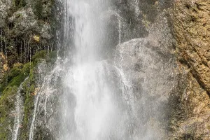 Dalfaz waterfall, Achensee, Tyrol, close-up