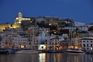 Dalt Vila of Ibiza or Eivissa, evening