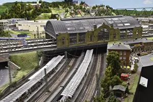 Category Historic EN Prints: Dammtor Hamburg railway station in Miniatur Wunderland Hamburg