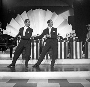 Dancing in the 1940s. The Unger twins dancing together