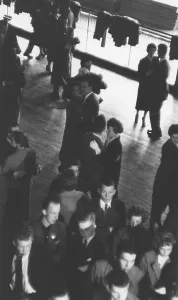 Dancing in the 1950s. The dance floor is filled with dancing couples