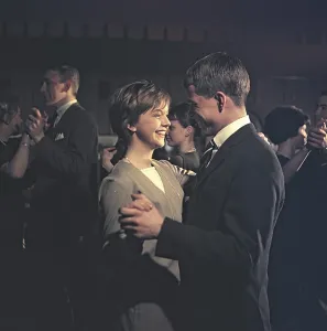 Dancing in the 1950s. The dance floor is filled with dancing couples