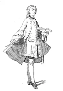 Dancing teacher with costume with stretched skirt