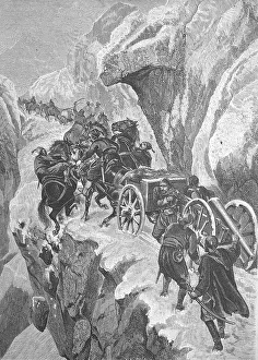 Dangerous passage at the Schipka Pass