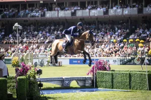 Category Historic EN Prints: Daniel Deusser of Germany and riding Killer Queen VDM compete in the first round of the 1