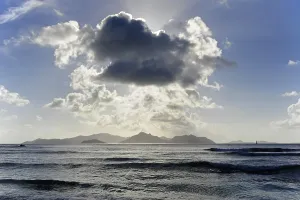 Dark cloud over Praslin Island