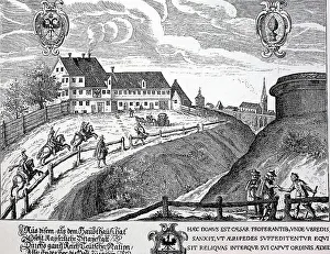 Das Posthaus in Augsburg im Jahr 1616
