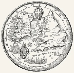 Das zweite grosse Siegel von England, 1651