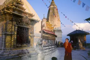 The date of construction of the Svayambhunath stupa
