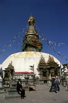 The date of construction of the Svayambhunath stupa