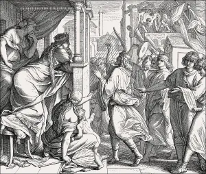 David bringing the ark of the covenant to jerusalem