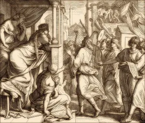 David bringing the ark of the covenant to jerusalem