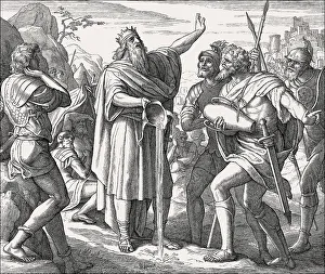 David pouring out the water, Old Testament